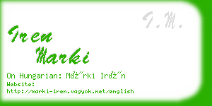 iren marki business card